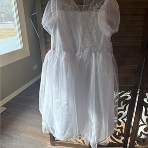 Elegant White Kids Dress